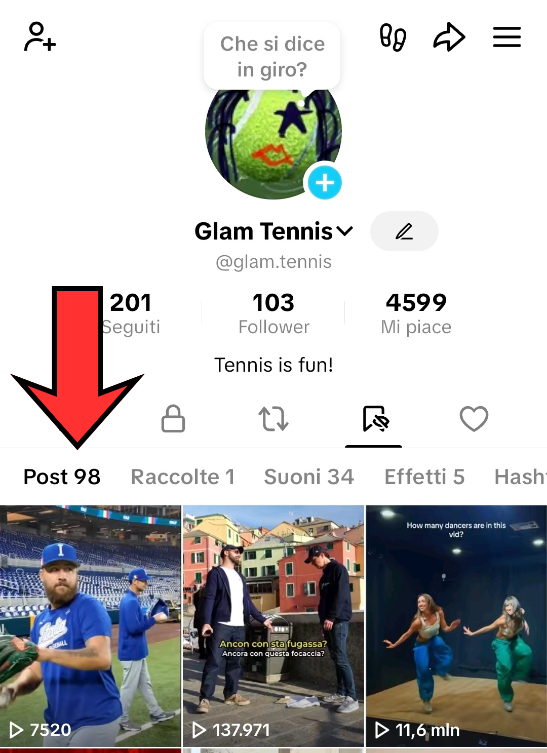 Salvare un video per poi ritrovarlo su TikTok